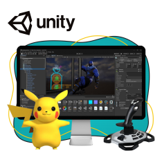 Мир игр на Unity 2D на популярном движке + AI-помощники - КИБЕРшкола программирования для детей, компьютерные курсы для школьников, начинающих и подростков - KIBERone г. Люберцы
