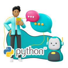 Умный чат-бот на Python - КИБЕРшкола программирования для детей, компьютерные курсы для школьников, начинающих и подростков - KIBERone г. Люберцы