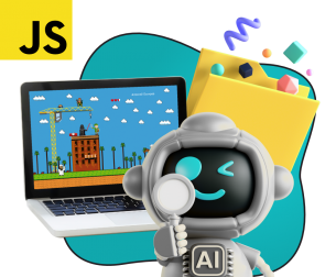 Язык программирования JavaScript + AI. Проектное обучение + геймификация + AI-помощники - КИБЕРшкола программирования для детей, компьютерные курсы для школьников, начинающих и подростков - KIBERone г. Люберцы